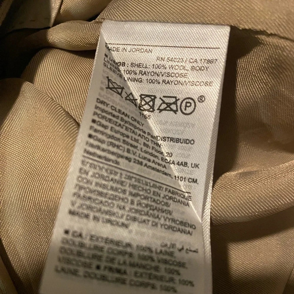 Banana Republic Vasto Relaxed Italian 100% Wool Suit Jacket Size 6 - Picture 12 of 13